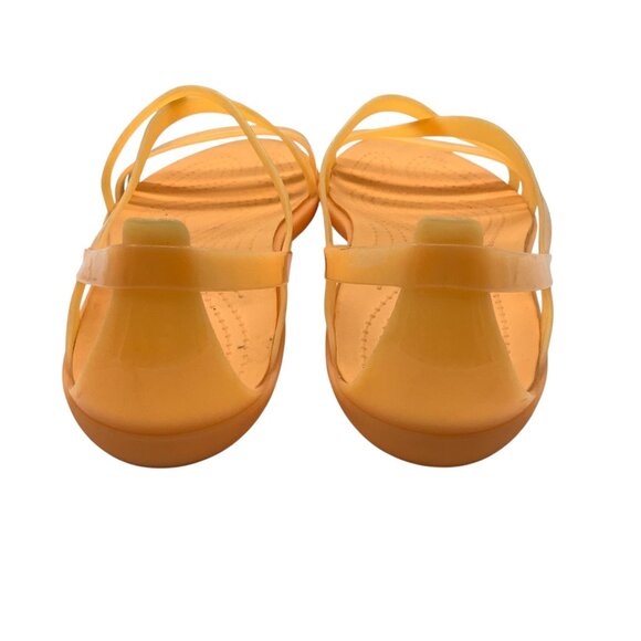 Crocs Isabella Orange Strappy Sandals Women Size 10 Lightweight Iconic - Picture 4 of 8